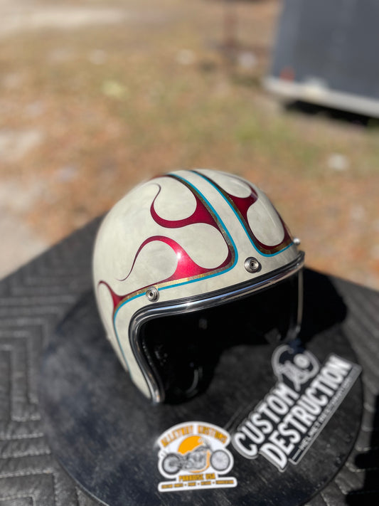 *PRE ORDER* Perimeter Flame Helmet (Gold,Silver or Variegated Leaf Details